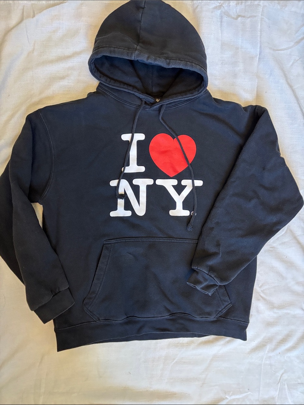 Black 'I ❤️ NY' Graphic Pullover Hoodie